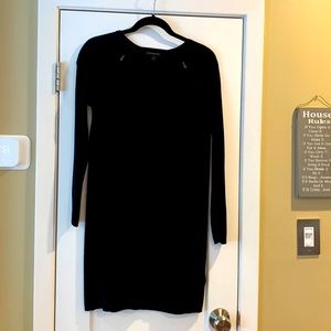 Banana Republic black knit sweater dress. Looks great on. Size XS. Could fit S.